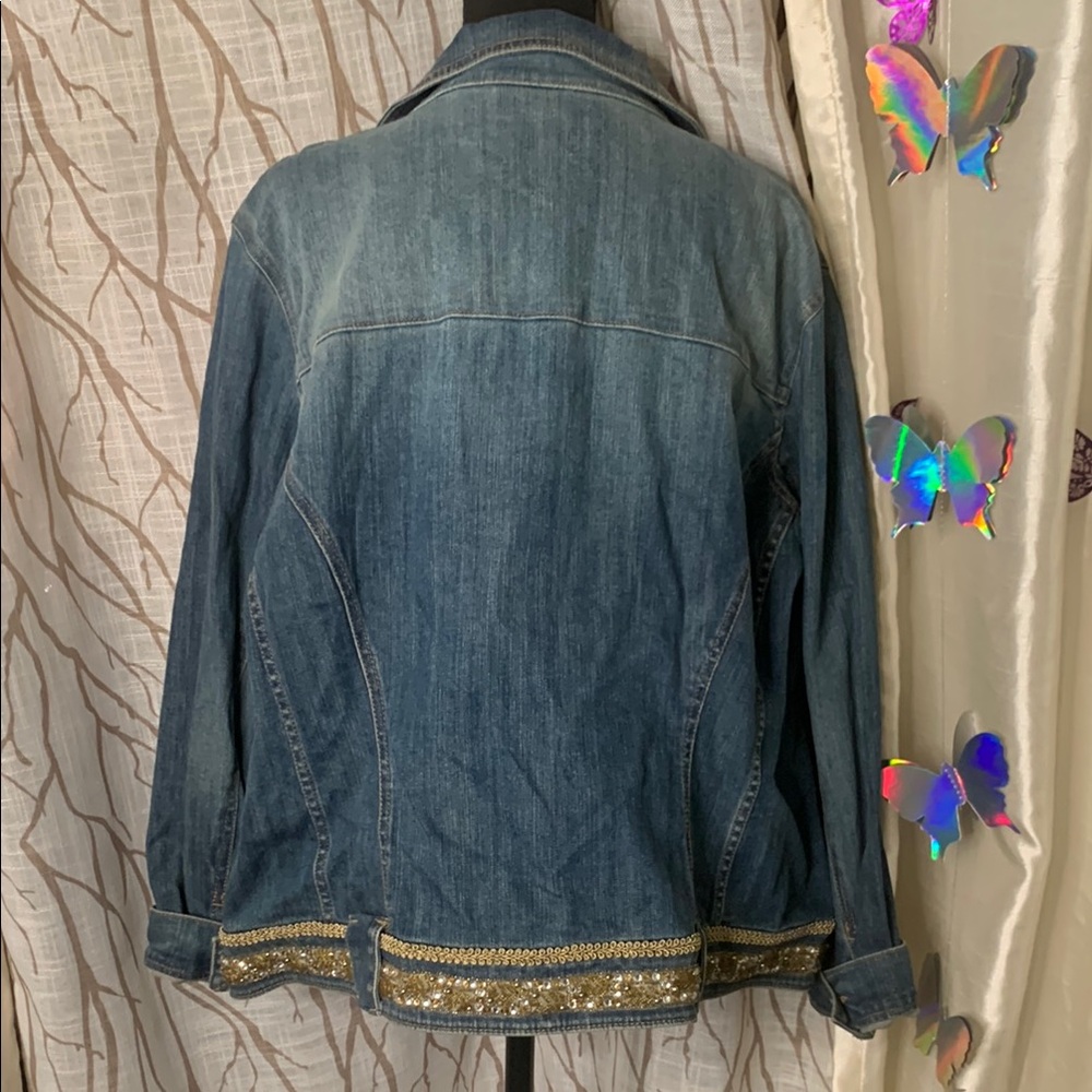 INC Embellished Denim Jacket - Picture 5 of 5